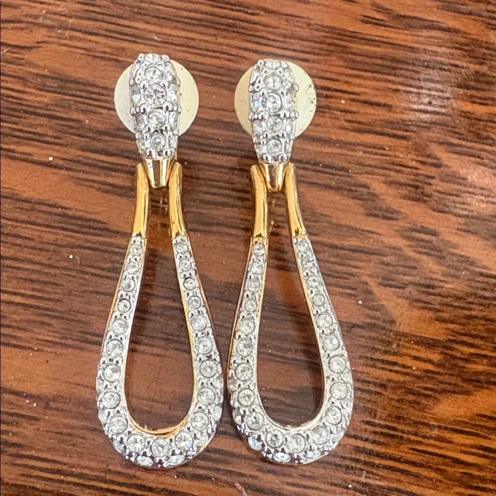 NWOT Swarovski clip earrings - Picture 5 of 5